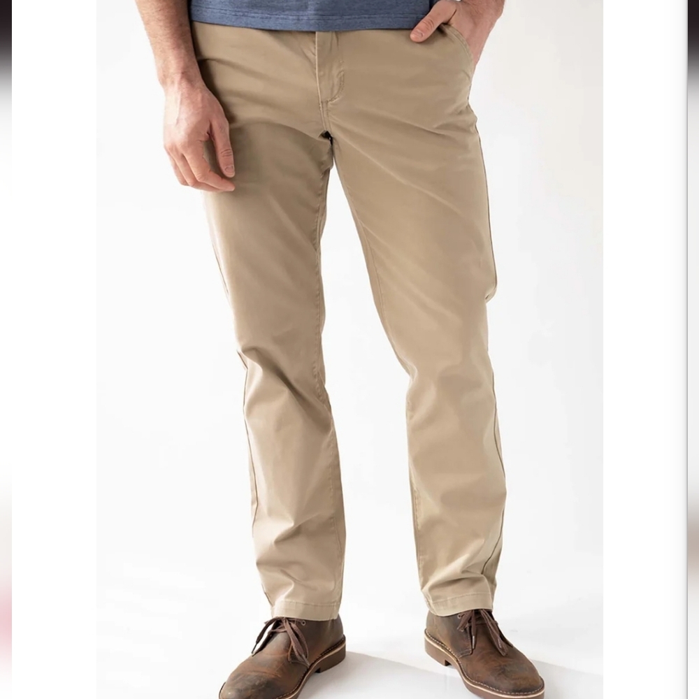 Devil Dog Slim Chino In Rugged Tan 36×34